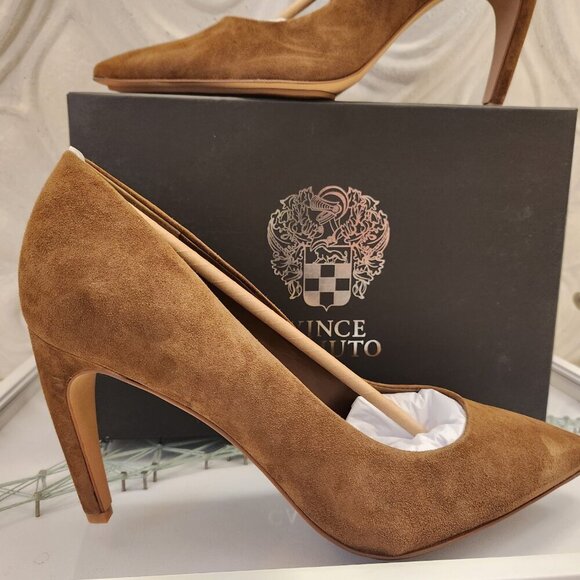 Vince Camuto Brislana Pointed Toe Pump In Reishi Suede. NIB. Size Various - Picture 1 of 11